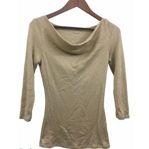 INC Tan sparkly blouse